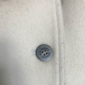 Authentic Burberry off-white winter coat